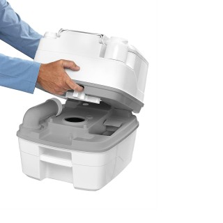 2 - PortaPotti Qube 345 Banheiro químico portátil ThetFord para barco campista